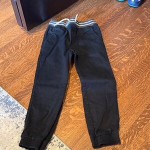 Cat & Jack Black Kids Joggers with Striped Waistband